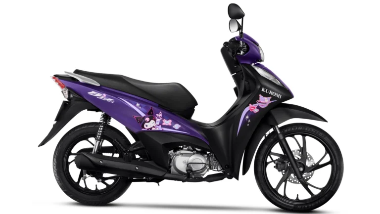 Moto Honda do modelo Honda Biz Kuromi